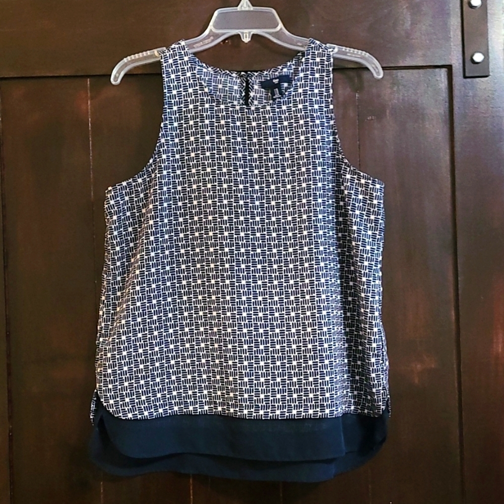 Like New Patterned Gap Sleeveless Top